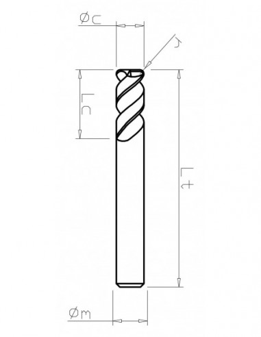 Corner radius mill Z4