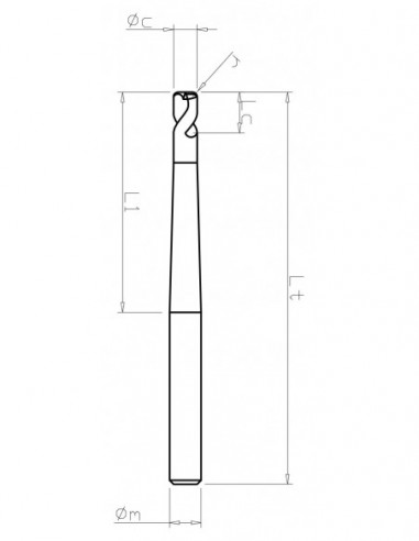 Reinforced corner radius mill Z2