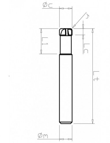 Turbo corner radius mill